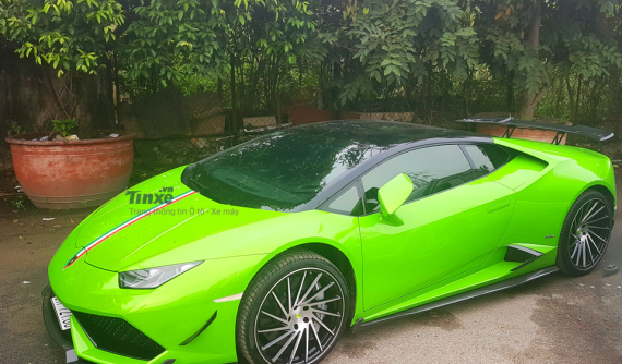 Lamborghini Huracan xanh cốm độ độc nhất Việt Nam của người chơi xe kín tiếng ở quận 2
