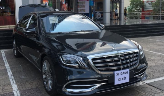 Mercedes-Maybach S450 4Matic 2018 bất ngờ xuất hiện tại Bình Dương với tờ giấy "xe đang đi xét"