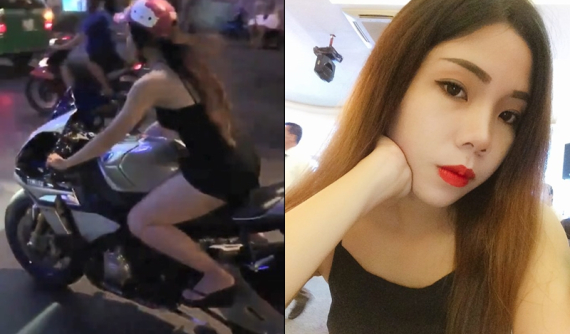 Chân dài chạy siêu mô tô hàng hiếm Yamaha YZF-R1M nẹt pô inh ỏi trên phố đi bộ Nguyễn Huệ