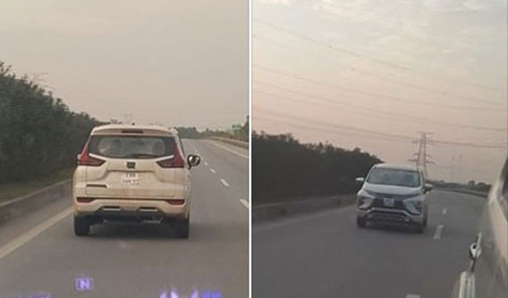MPV cỡ nhỏ Mitsubishi XPander bất ngờ chạy thử trên đường Việt Nam, có thể sắp ra mắt