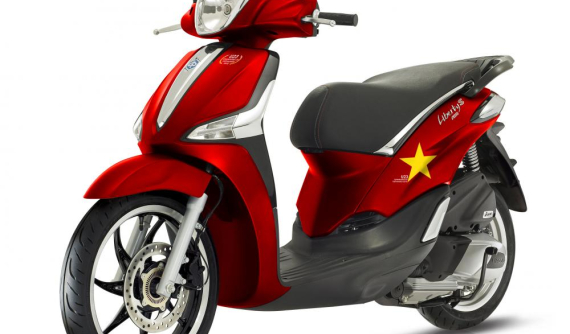Piaggio Việt Nam ra mắt Liberty u23 phiên bản đặc biệt màu cờ Việt Nam