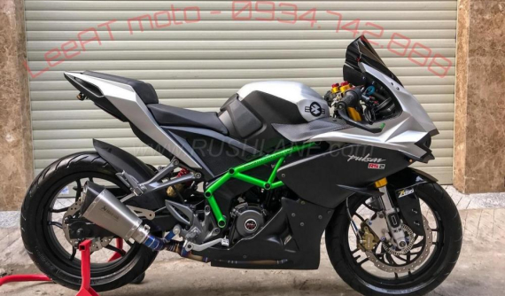 Bajaj Pulsar RS200  lên dàn áo Kawasaki Ninja H2 của thợ độ Việt lên "báo Tây"