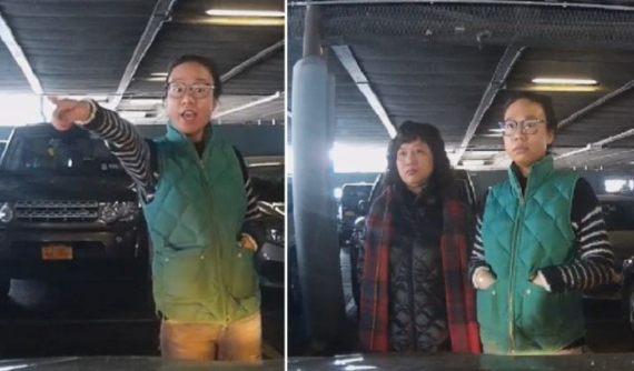 Ba người phụ nữ Trung Quốc giành chỗ đỗ xe gây phẫn nộ