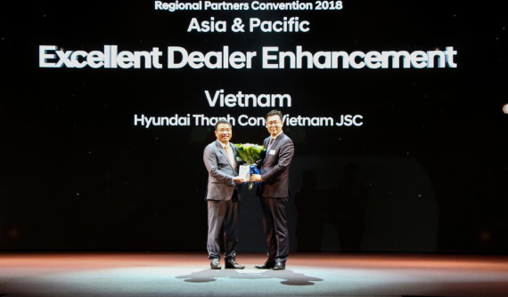 Hyundai Thành Công là nhà phân phối xuất sắc nhất châu Á Thái Bình Dương