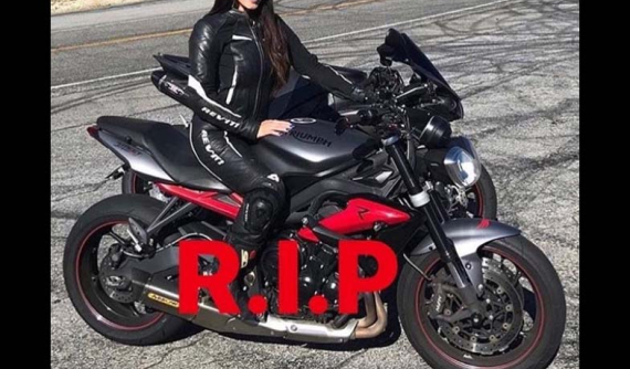 Nữ biker xinh đẹp bất ngờ qua đời ở tuổi 23 vì tai nạn mô tô