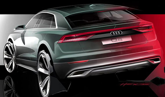 SUV hạng sang Audi Q8 2019 lần đầu tiên lộ diện