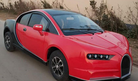 Bugatti Chiron có phiên bản "nhái" với giá chỉ 5.000 USD và vận tốc 65 km/h