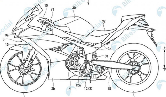 Hé lộ thiết kế Suzuki GSX-R300 - Đối thủ của R3, Ninja 400 và CBR250RR