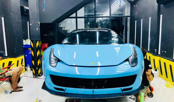 Ferrari 458 Italia độ Liberty Walk được chủ nhân cho thay áo chuẩn bị tham dự Car & Passion Tây Nguyên