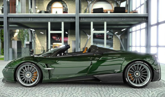 Tuyệt phẩm Pagani Huayra mui trần của "thánh cuồng màu xanh" lần đầu lộ diện ngoài đời thực