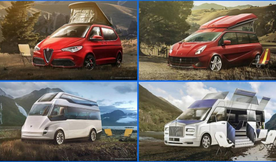 Sẽ thế nào nếu Rolls-Royce và Ferrari sản xuất xe van cắm trại?