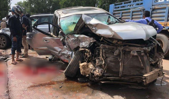 Hoàng thân Campuchia bị thương trong vụ tai nạn kinh hoàng giữa BMW X3 và Toyota Highlander