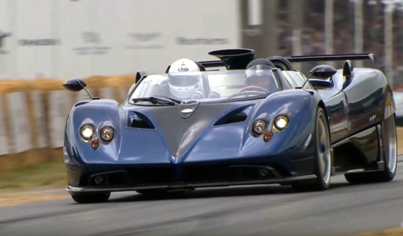 Xem ông chủ hãng Pagani cầm lái Zonda HP Barchetta tại lễ hội Goodwood