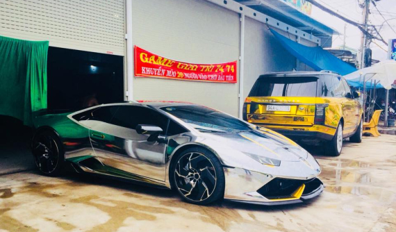 "Loá mắt" với bộ áo của siêu xe Lamborghini Huracan LP610-4 tại Bạc Liêu