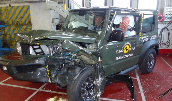 Suzuki Jimny 2018 gây thất vọng trong kiểm tra va chạm của EuroNCAP