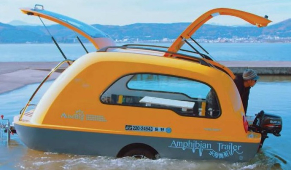 MiniBig - Xe moóc kiêm thuyền câu cá cực "cute" với cái giá... hơn 500 triệu Đồng