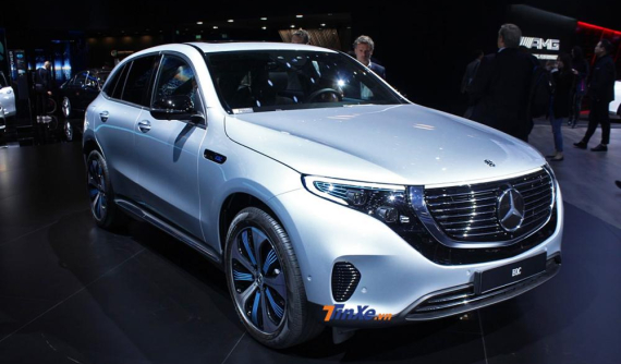 Ngẩn ngơ ngắm SUV điện Mercedes-Benz EQC tại triển lãm ô tô Paris 2018