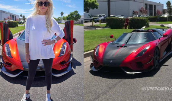 Cô gái tóc vàng trải nghiệm siêu xe không hộp số Koenigsegg Regera