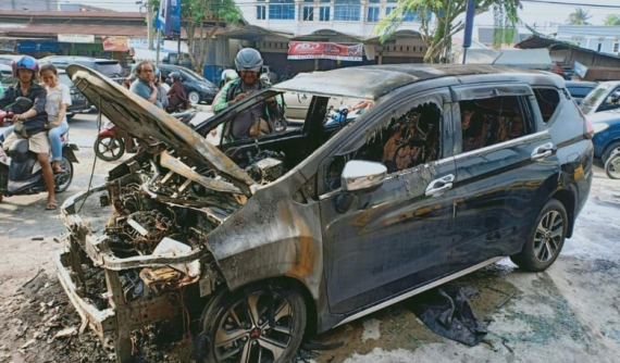 Mitsubishi Xpander mới chạy 1.000 km đã bốc cháy khiến cư dân mạng hoang mang