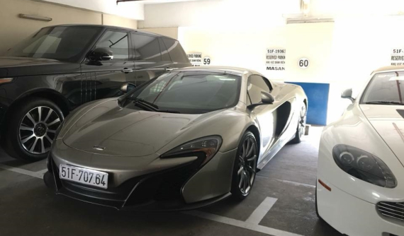 Lộ diện hầm đỗ siêu xe cực đỉnh tại Sài thành, có cả siêu phẩm hàng hiếm McLaren 650S Spider MSO