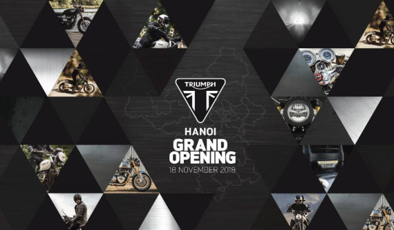 Showroom chính thức của Triumph tại Hà Nội khai trương vào cuối tuần này