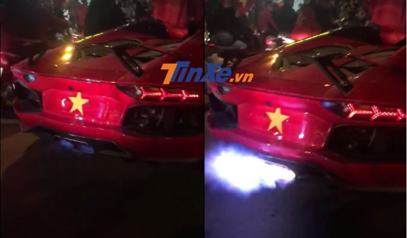 Ăn mừng Việt Nam vô địch AFF Cup 2018, siêu xe từng cháy tại Đà Nẵng vẫn tiếp tục nẹt pô "khạc lửa" ấn tượng