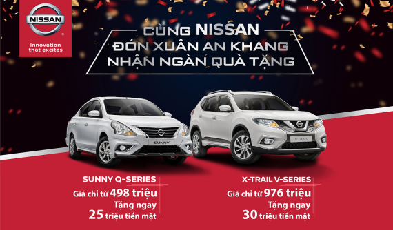 Kích cầu dịp cuối năm, Nissan Việt Nam tặng 30 triệu tiền mặt cho khách mua xe
