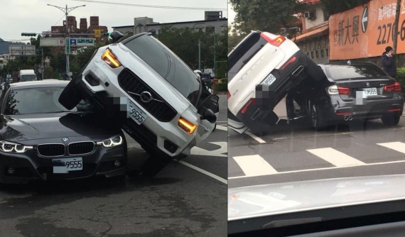 Nghi chồng chở nhân tình, vợ lái Volvo XC40 đuổi theo và gây tai nạn hi hữu