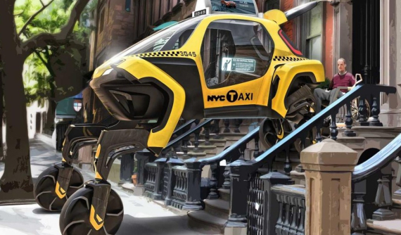 Hyundai Elevate - Phương tiện có thể đi tới mọi nơi nhờ bánh xe gắn vào chân rô bốt