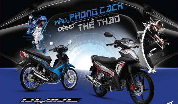 Honda Blade 110 phiên bản mới thể thao hơn đón Tết, giá tăng thêm 200.000 đồng