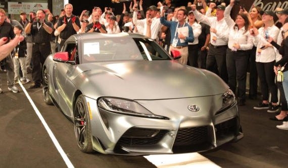 Giật mình trước chiếc Toyota GR Supra 2020 đầu tiên được bán với giá 2,1 triệu USD