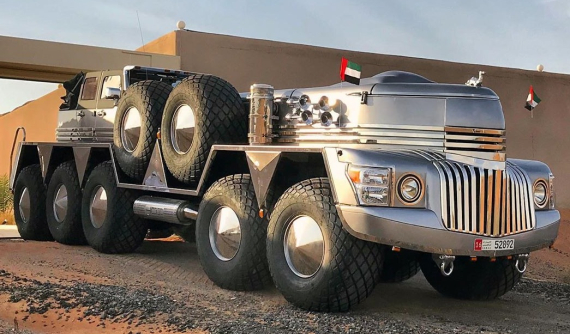 Dhabiyan - Phương tiện 10 bánh siêu điên cuồng chế tạo dựa trên xe quân sự chỉ có ở Dubai