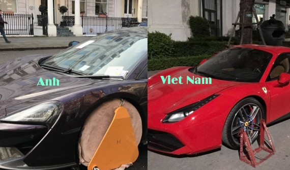 Cùng chung cảnh ngộ bị khoá bánh, nhưng 2 chiếc siêu xe này lại có cách "đối xử" khác nhau
