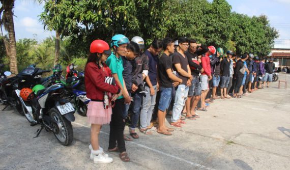 79 "dân tổ" chạy Exciter và Winner bị bắt sau khi hẹn đua xe qua mạng xã hội Facebook