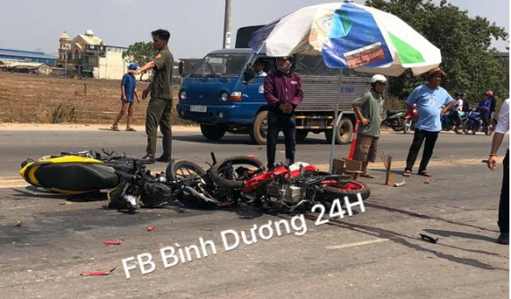 Bình Dương: Đối đầu Honda Winner, người điều khiển Yamaha Exciter tử vong tại chỗ
