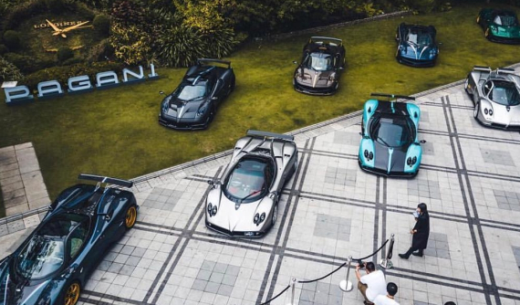 Hơn 12 chiếc siêu xe Pagani tụ tập tại Hồng Kông mừng sinh nhật lần thứ 20 của phiên bản Zonda
