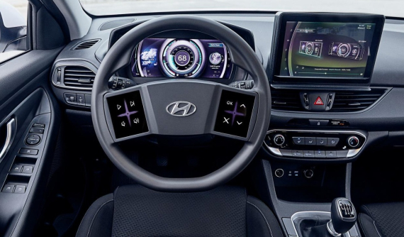 Ý tưởng nội thất mới của xe Hyundai có hiển thị 3D và hai màn hình cảm ứng trên vô lăng