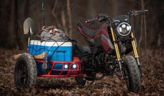 "Hết hồn" với Honda MSX 125 độ sidecar độc nhất vô nhị