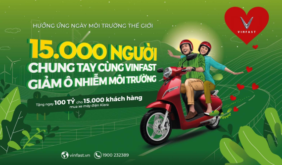 VinFast tặng 100 tỷ đồng cho khách hàng mua xe máy điện Klara