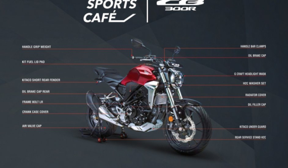 Chi tiết 16 trang bị độ chính hãng cho naked bike hoài cổ Honda CB300R