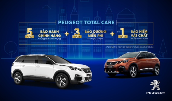 Peugeot Việt Nam áp dụng ưu đãi lớn cho khách hàng mua xe trong tháng 4