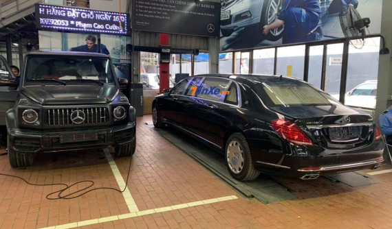 Siêu phẩm Mercedes-Maybach S600 Pullman của Chủ tịch FLC bất ngờ xuất hiện ở Nghệ An