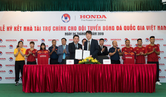Honda Việt Nam trở thành nhà tài trợ chính cho các Đội Tuyển Bóng Đá Quốc gia Việt Nam