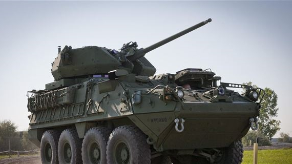 Quân đội Mỹ tìm cách gắn pháo 30 mm lên xe bọc thép Stryker để đọ với Nga và Trung Quốc