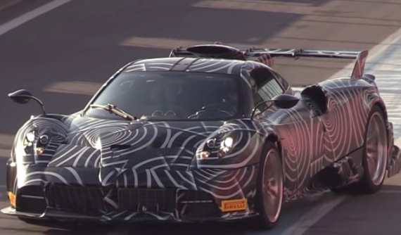 Siêu xe Pagani Huayra Dragon bị bắt gặp chạy thử trên đường đua