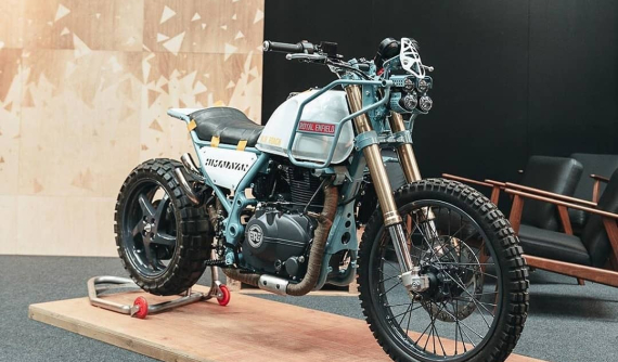 "Già gân" Royal Enfield Himalayan được độ tăng áp siêu nạp đầy sức mạnh tại triển lãm xe độ