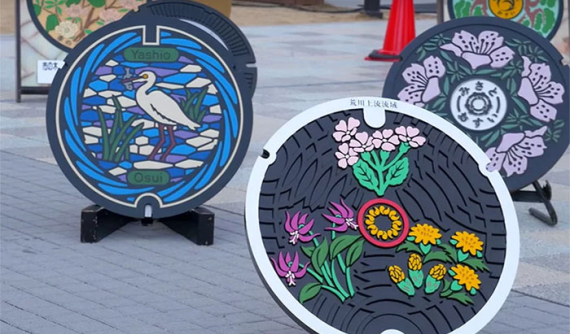 Ở Nhật Bản, nắp cống... cũng là tác phẩm nghệ thuật cực kỳ công phu