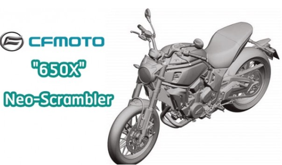 CFMoto 650X mang thiết kế Scrambler lộ diện khiến người dùng háo hức
