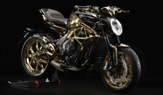 MV Agusta công bố siêu phẩm Dragster 800 RC mạ vàng độc nhất thế giới