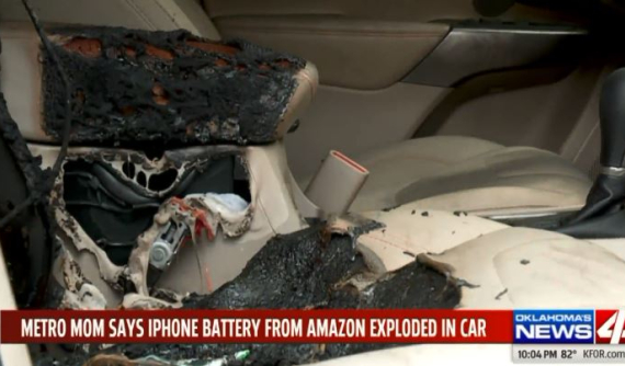 Pin iPhone mua qua mạng phát nổ, phá hỏng nội thất của Jeep Cherokee 2019